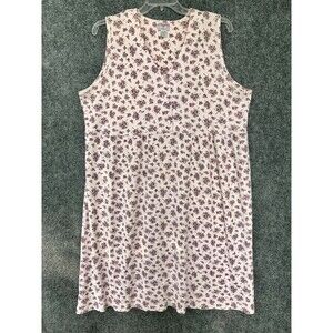 Best United Garment Co Long Thermal Night Gown Women 26/28W Pink Floral